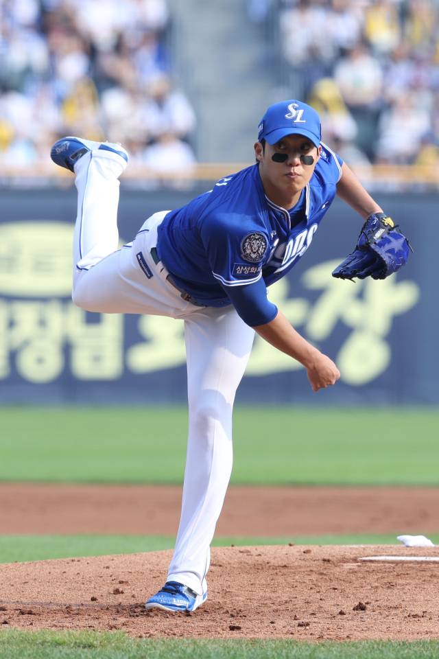 삼성 라이온즈의 원태인. 삼성 제공