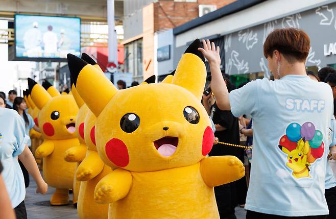 2023년 탐라문화광장에서 진행된 피카츄 프로젝트. 사진=제주관광공사 제공