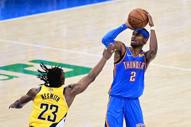 SGA는 OKC와 4년 연장 계약을 맺었다. 새로운 계약은 다음시즌 종료 후에 시작한다. 사진 | EPA 연합뉴스