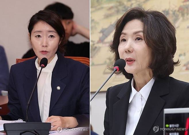 강선우 여성가족부 후보자와 이진숙 교육부 장관 후보자 [연합뉴스 자료사진]