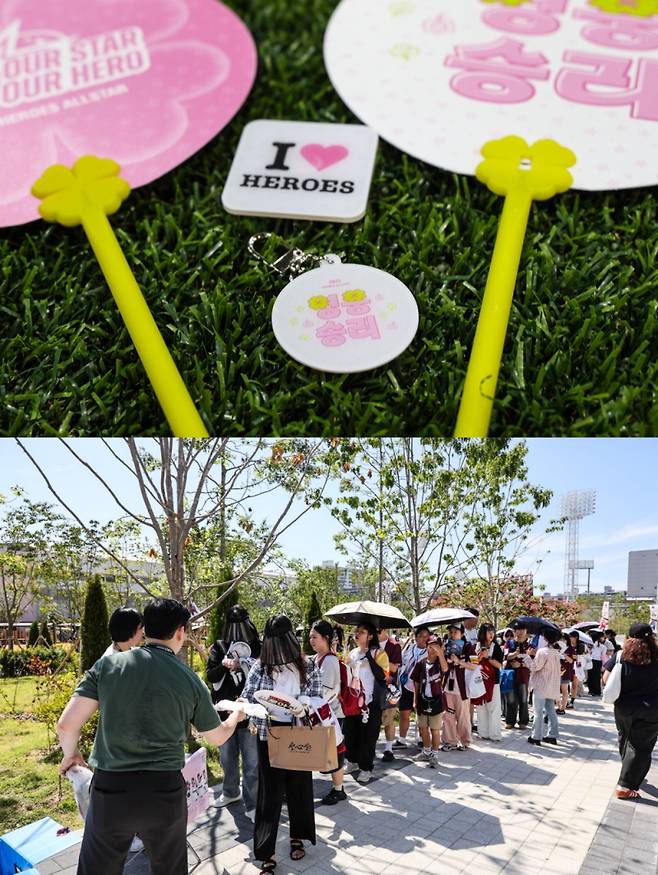 키움 히어로즈가 올스타전을 위해 준비한 굿즈들. 올스타전 당일 500여명의 키움 팬들에게 배포했다. 키움 제공