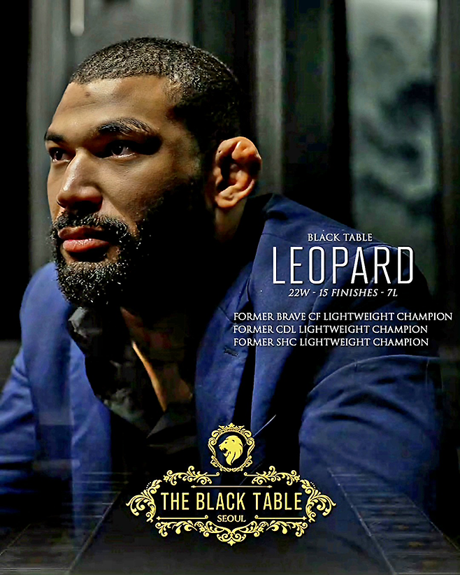 ‘레오파드’ 루앙 산치아구는 2025년 7월 대한민국 종합격투기 단체 블랙컴뱃 영입 콘텐츠 ‘블랙 테이블’로 계약 사실이 발표됐다. 사진=이데아 파라곤
