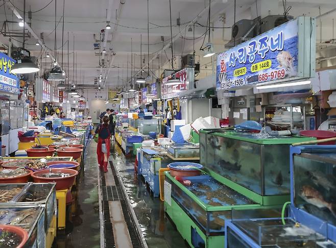 오이도 수산시장 모습./사진제공=시흥시