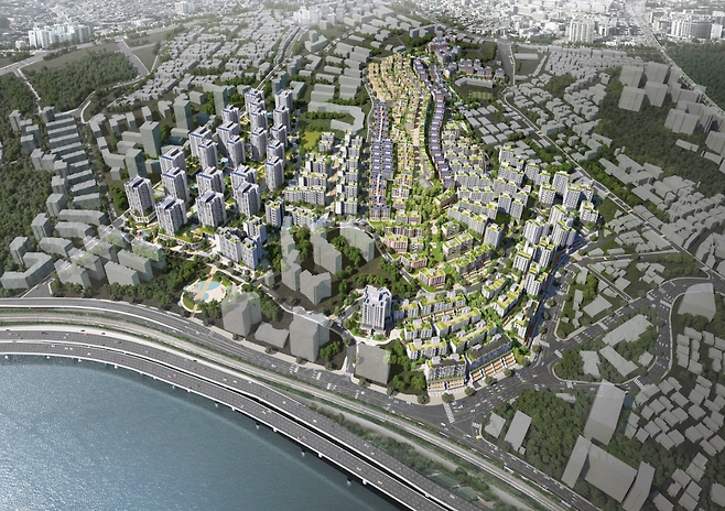 한남3구역 재개발 예상 조감도. [한남3구역 주택재개발정비사업 조합]