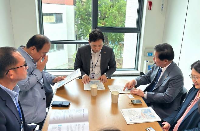 지난 15일 국정기획위원회를 찾은 고흥군. 고흥군 제공