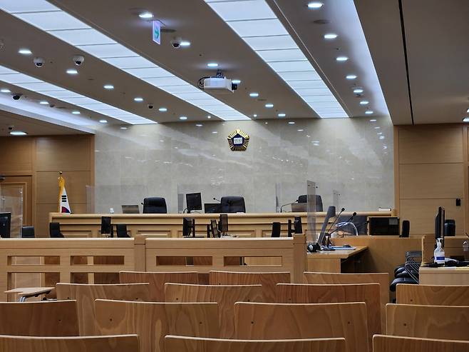 울산지법 법정 전경. 이보람 기자