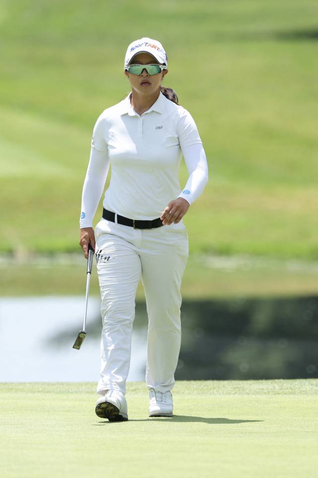 퍼팅을 마치고 이동하고 있는 김세영. 사진 제공=AFP연합뉴스