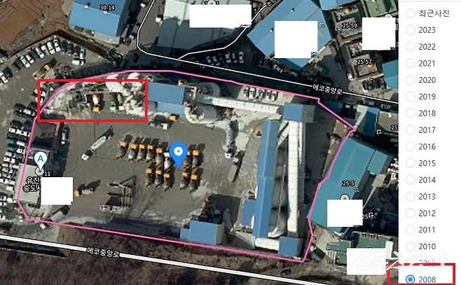 인천 남동구 고잔동 486번지 항측(2008년). 사진제공｜다음지도