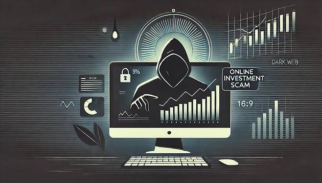 온라인 투자 사기(일러스트) [생성AI 챗GPT 제작]