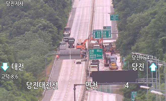 당진대전고속도로 면천 IC [한국도로공사 CCTV 캡처. 재판매 및 DB 금지]