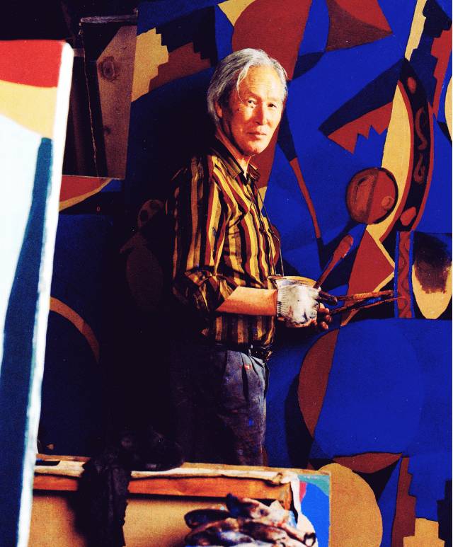 전혁림 화백 생전 모습. 부산일보DB