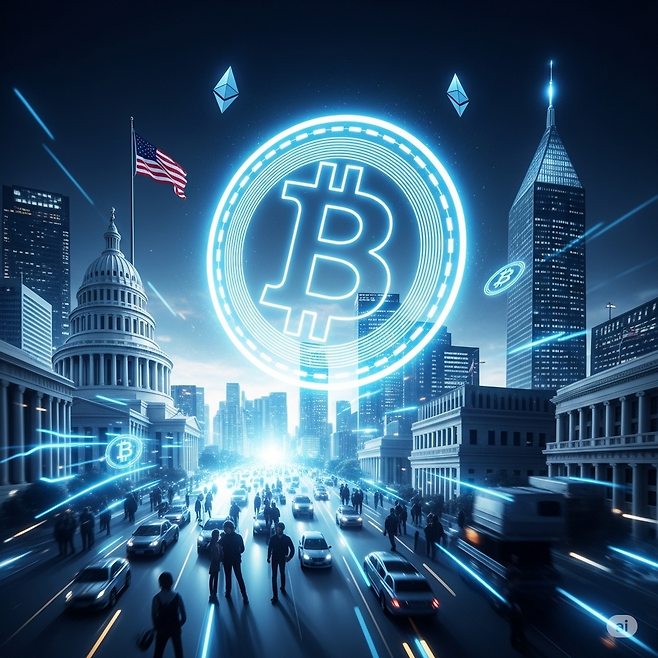 미국 의회에서 다수의 블록체인 관련 법안이 통과됐다(출처=AI 생성 이미지).