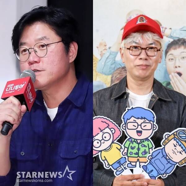 나영석(왼쪽)과 김태호. 사진=스타뉴스DB, ENA