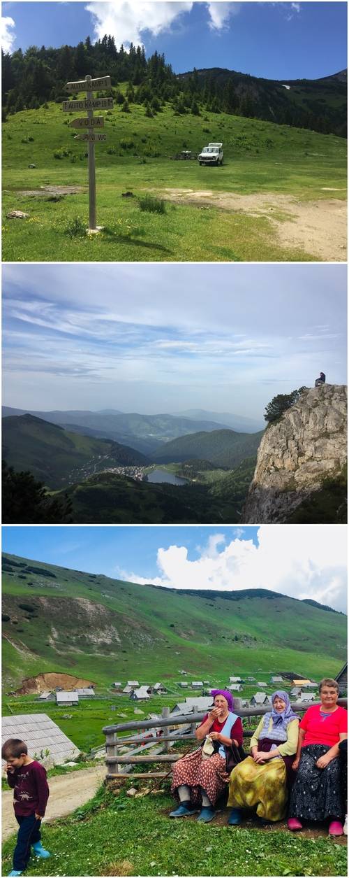 (위로부터)마을에 조성된 피크닉 장소, 전망대에서 바라다본 호수마을, 호수마을의 주민들