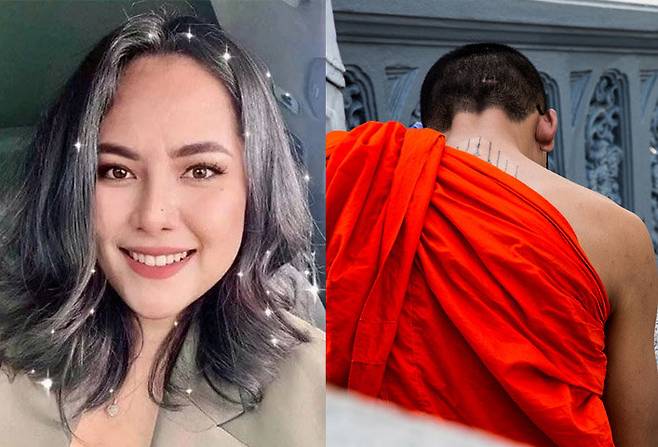 태국 불교계를 뒤 흔든 윌라완 엠사와트/오른쪽은 기사와 무관한 자료사진 (게티이미지)