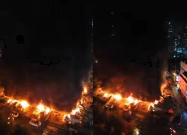 주민들 목숨을 앗아간 경기 광명시 아파트 화재 현장. 한국일보