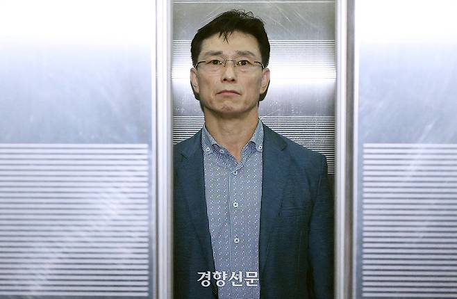 임성근 전 해병대 1사단장이 지난 2일 서울 서초구 서초한샘빌딩에 마련된 순직해병 특별검사 사무실에 피의자 신분으로 출석하고 있다. 정효진 기자