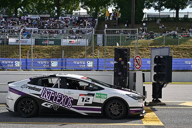 이율의 피트 스타트는 많은 관람객들에게 '새로운 경험'을 선사했다. 사진: 김학수 기자