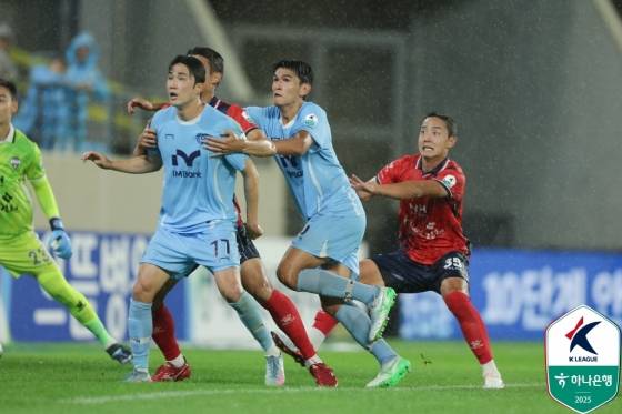 대구FC-김천 상무 경기 장면. /사진=한국프로축구연맹 제공