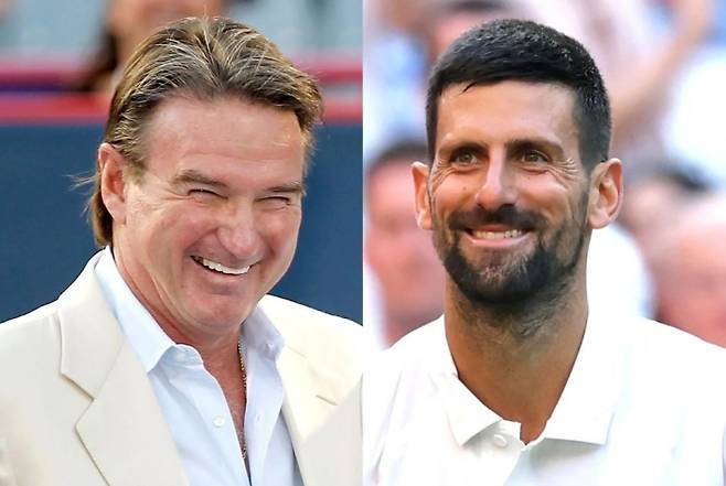 US오픈에서 조코비치의 활약을 기대한다는 지미 코너스(왼쪽)