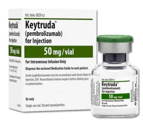 미국 머크(MSD) 면역항암제 ‘키트루다'. 이는 정맥주사 제형이다. /MSD