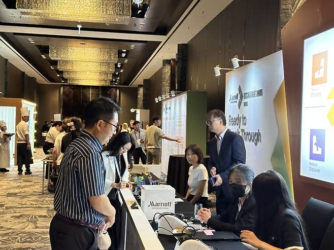 전세계 최대 호텔 체인인 메리어트 인터내셔널이 주최한 글로벌 행사 ‘더 익스체인지(The Exchange) 2025’ / 사진=권효정 여행+ 기자