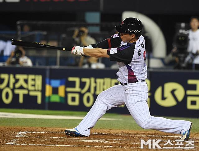 문성주는 19일 잠실 롯데전에서 좋은 타격감을 뽐냈다. 사진=천정환 기자