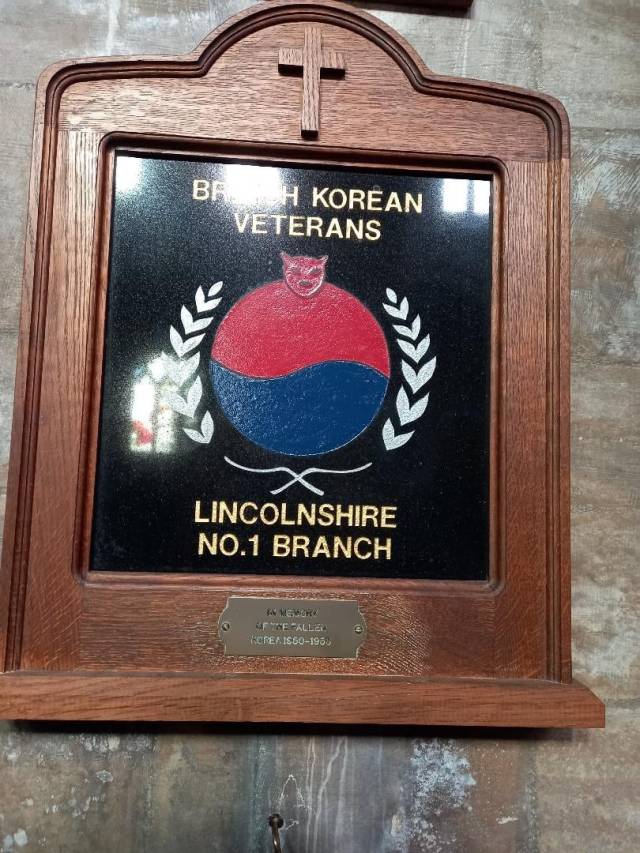 ▲링컨성당에서 발견한 한국전쟁 참전용사들을 기리는 기념물. ⓒ김성수