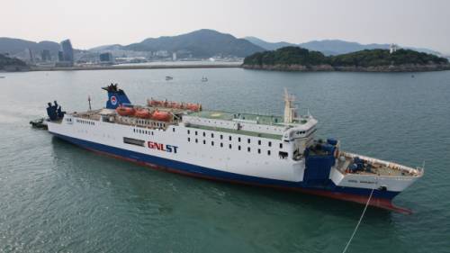 ◇속초항~러시아 블라디보스토크 카페리 정기항로에 투입되는 ‘GNLst Grace’호.