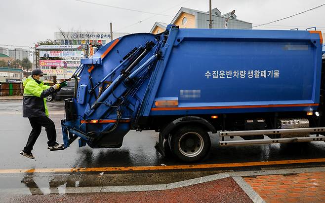 생활폐기물 수거차량. 기사 내용과 무관.
