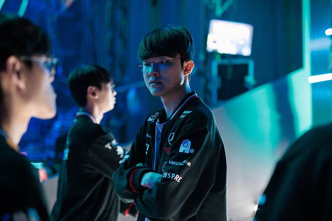 사우디아라비아 리야드에서 열리는 EWC에 출전 중인 T1 ‘페이커’ 이상혁. 사진 | EWC