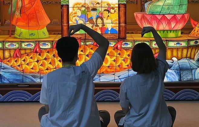 봉선사에서 열린 미혼 남녀 템플스테이 '나는 절로, 봉선사'에서 참가자 모습. 조계종사회복지재단