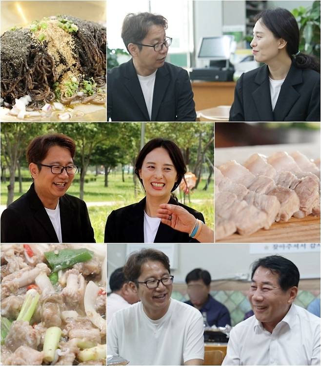 TV CHOSUN ‘식객 허영만의 백반기행’에 ‘조선의 사랑꾼’을 통해 결혼에 골인한 심현섭, 정영림 부부가 출연해 양산으로 맛 기행을 떠났다. 103번째 소개팅으로 만난 운명적인 인연의 비하인드 스토리를 공개한 두 사람은 식사 내내 서로를 챙겨주는 닭살 행각으로 식객 허영만이 합석을 거부하게 만드는 등 깨가 쏟아지는 신혼의 모습을 보여주었다. 심현섭은 과거 행사 한 번에 1,000만 원을 벌었던 수억 원대 자산가 소문에 대해 입을 열었고, 아내 정영림은 돈의 행방과 상관없이 지금의 삶이 행복하다고 말해 감동을 주었다. 한편, 이날 방송에는 나동연 양산시장이 깜짝 등장해 ‘양산의 사랑꾼’다운 열정적인 도시 자랑과 홍보를 펼쳐 웃음을 더했다. 달콤한 신혼부부와 함께한 이번 양산 편은 훈훈한 이야기와 맛있는 음식으로 시청자들의 눈과 귀를 사로잡았다.