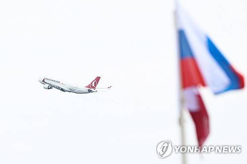 모스크바 브누코보 공항서 이륙하는 비행기(해당사진은 기사와 직접 연관 없음) [타스=연합뉴스 자료사진 제공]