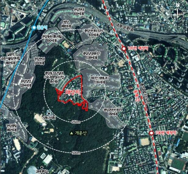 종암동 125-35번지 일대 위치도 [서울시 제공. 재판매 및 DB 금지]