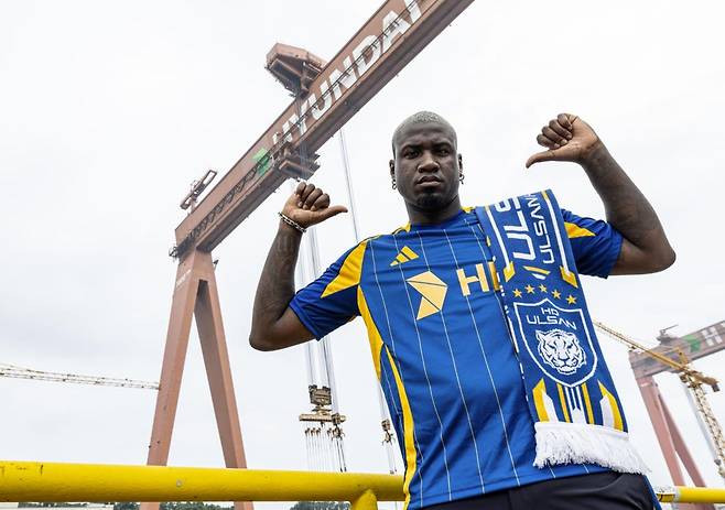 울산 유니폼을 입은 말컹 [울산 HD 제공. 재판매 및 DB 금지]