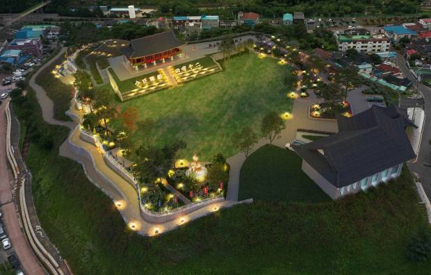 보성군이 오는 10월 제1회 보성 열선루 통합축제를 개최한다. 사진은 열선루 조감도. 보성군 제공