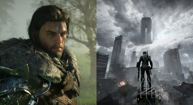 왼쪽부터 '붉은사막'(제공=펄어비스), 'LLL'(제공=엔씨소프트).