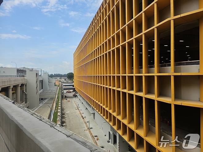 버스차량기지 외벽. 뉴스1 ⓒ News1 오현주 기자