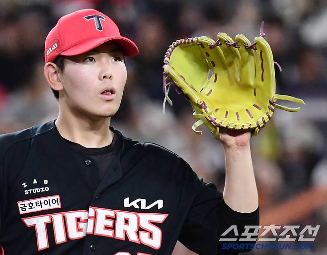 9일 대전 한화생명 볼파크에서 열린 한화와 KIA의 경기. KIA 성영탁. 대전=송정헌 기자songs@sportschosun.com/2025.07.09/