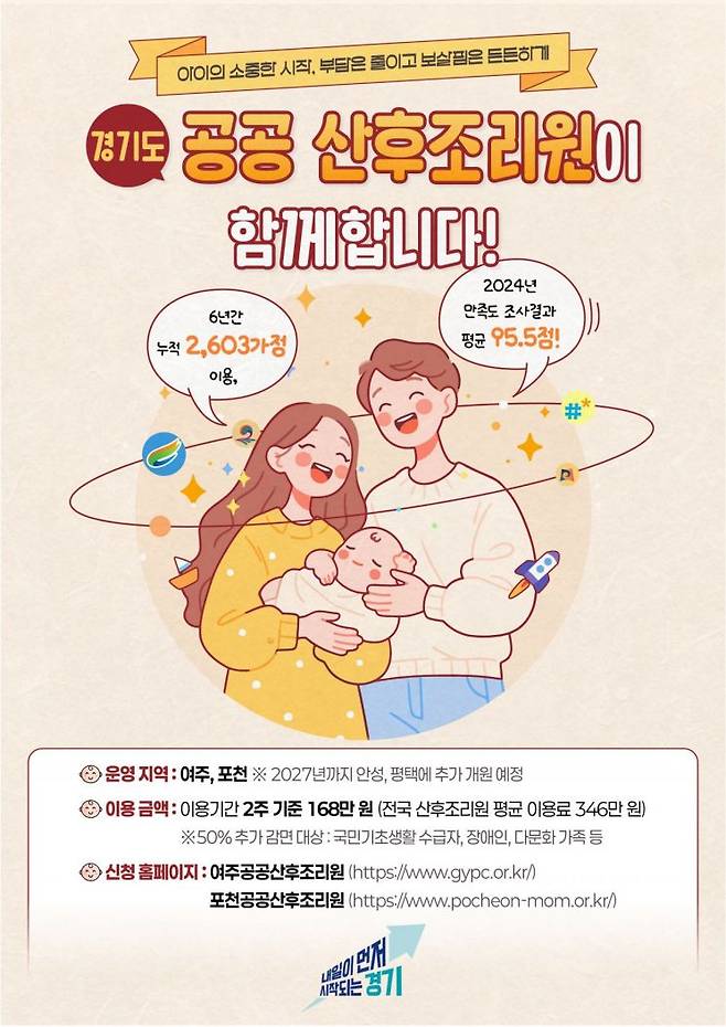 경기도 공공산후조리원 그래픽 자료