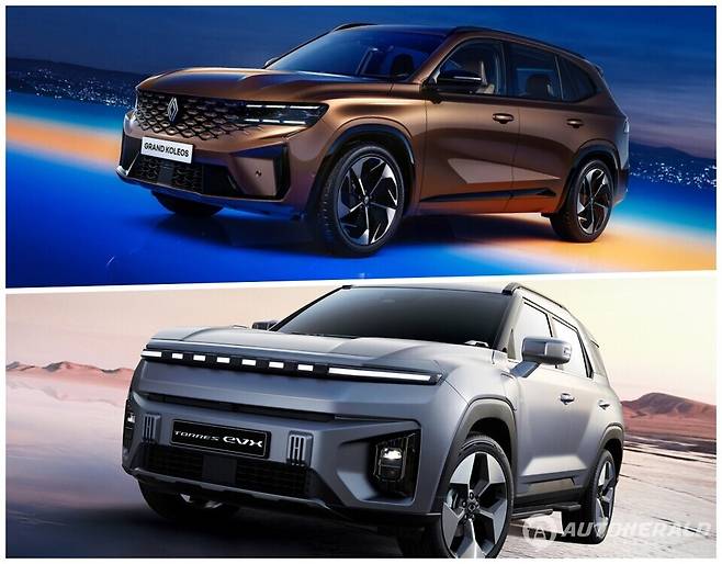 르노코리아와 KG 모빌리티의 중원 싸움이 치열하다. 하반기 내수 시장 관전 포인트는 그랑 콜레오스의 볼륨이 유지될 것인지, 최근 하이브리드 및 전동화 라인업을 대거 확장하는 KGM의 반격이 성공을 거둘지에 있다. (오토헤럴드 DB)