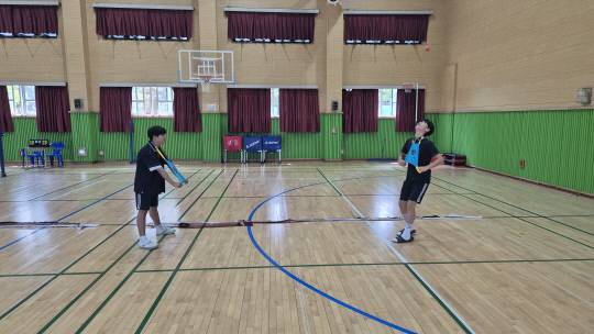 사교육절감형학교 도마중학교 플링고 게임반. 도마중학교 제공