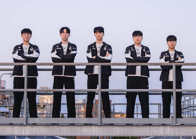 젠지 선수단. 라이엇 게임즈 제공