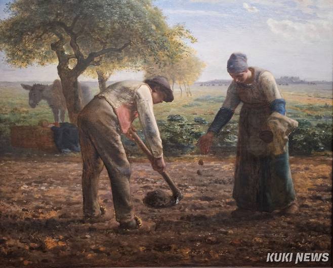 장 프랑수아 밀레, 감자 심는 사람들, 1861년경, 캔버스에 유채, 132x105.6cm, 보스턴 미술관