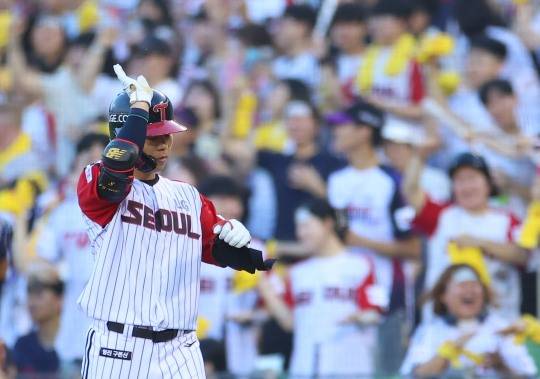 문성주 '동점에 이어 역전까지'. 사진[연합뉴스]