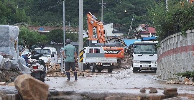 산청군 풍수해 피해 현장 / 사진=연합뉴스