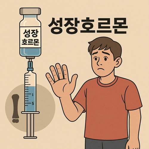 무분별한 성장호르몬 사용으로 인한 부작용을 입력해 생성한 이미지. 사진=챗GPT
