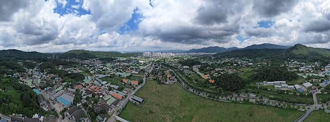 서울 지하철 3호선 연장으로 교통 수혜를 입게 된 경기도 하남교산 공공주택지구 전경. 이승환 기자