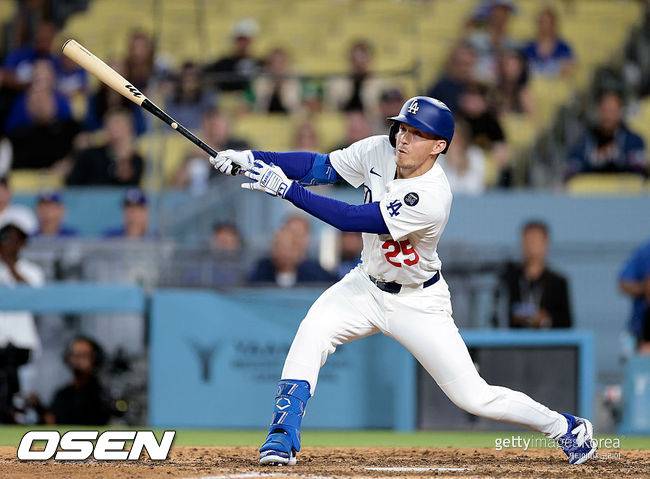 [사진] LA 다저스 토미 에드먼. ⓒGettyimages(무단전재 및 재배포 금지)